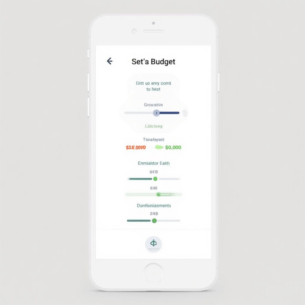 Vista de la herramienta para crear presupuestos en la app.